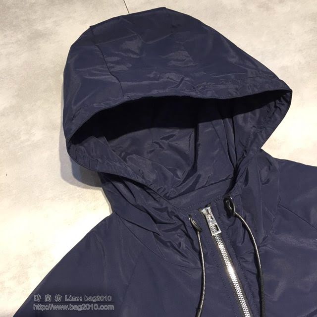 Loewe外套 19春夏新款夾克 羅意威拉鏈藍色連帽衣  tzy1596